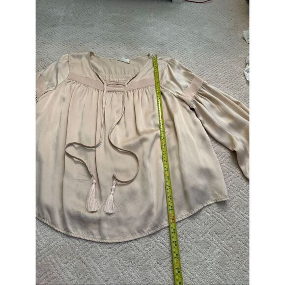 Flannel Australia Pink/Peach Silk Blouse - Picture 2 of 9